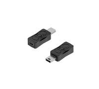 Adaptador mini USB 2.0 a micro tipo C, macho a hembra, carga, transmisión de datos, convertidor de 480 Mbps(Micro F-Mini usb M,5 PCS)