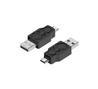 Adaptador mini USB 2.0 a micro tipo C, macho a hembra, carga, transmisión de datos, convertidor de 480 Mbps(USB to micro male,5 PCS)