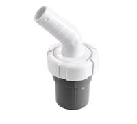 Adaptador mixto macho para lavadora - lavavajillas - electrodomésticos PVC Ø40 mm, Enlace con conexión fija y toma 45°, PP blanco, conexión hermética y resistente a detergentes y calor