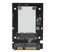 Adaptador MSATa a SATa III 6Gbps Interfaz de Almacenamiento Masivo de Transferencia Rápida Tarjeta Convertidora de Disco Duro Unidad de Disco Mini Sata de Alto Rendimiento, para MSATa 26.8 / 50.95mm S