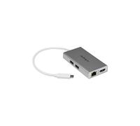 Adaptador multiport USB-C - STARTECH.COM - HDMI 4K - Power Delivery - Plateado y blanco