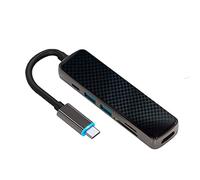 Adaptador multipuerto 6 en 1 para estación de acoplamiento USB 3.0 TF 3840 x 2160 @ 30 Hz para viajes, negocios, trabajo, ligero