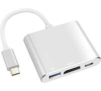 Adaptador multipuerto AV digital USB C con salida HDMI 4K 60Hz, puertos de carga rápida USB 3.0 y C para Apple MacBook Pro 2016-2023, Air M1 M2 2018-2023, iPad Pro iMac y más dispositivos USB-C
