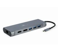 ADAPTADOR MULTIPUERTO GEMBIRD USBC 8EN1 HUB3.0,HDMI,DP,VGA, PD,LECTOR,LAN,AUDIO