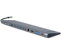 ADAPTADOR MULTIPUERTO GEMBIRD USBC 9EN1 HUB.HDMI.VGA.PD.LECTOR.LAN.AUDIO3.5