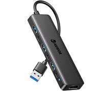 Adaptador multipuerto USB a HDMI, concentrador USB 3.0 con HDMI 1080P, USB 3.0, USB 2.0, puertos USB C de datos y alimentación, extensor de estación de acoplamiento USB para monitor, PC, portátil,