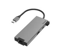 Adaptador multipuerto USB-C, 5 puertos, 2xUSB-A, USB-C, HDMI™, LAN/Ether.
