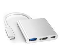 Adaptador multipuerto USB C a HDMI 4K a 60Hz para iPhone 17, 16, 15, certificado MFi de Apple, concentrador HDMI digital AV con USB 3.0, 100 W PD compatible con MacBook Pro Air iPad Pro, Galaxy