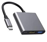 Adaptador multipuerto USB C a HDMI de Apple 4K@60Hz para iPhone 15/16, MFi Digital AV Hub certificado con USB 3.0, 100W PD para MacBook Pro Air iPad Pro