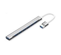 Adaptador multipuerto USB C a USB, concentrador USB 3.0 de aluminio, 4 puertos, divisor USB A para laptop, para MacBook Pro/Air, iPad Pro, Dell, Chromebook Keyboard, mouse, HDD