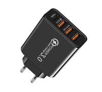 Adaptador multipuerto USB -C - Cargador rápido para dispositivos electrónicos, convertidor compacto y eficiente para ordenador, tableta, coche | solución práctica para oficina, familia, casa y