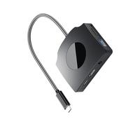 Adaptador multipuerto USB C con 2 puertos USB 3.0 4K 1080P 60Hz USB C Splitter convertidor de acoplamiento de vídeo para portátil base de transferencia de datos