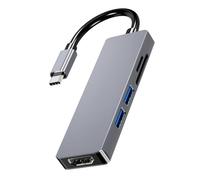 Adaptador multipuerto USB C con puerto USB 2.0 para varios dispositivos tipo C, adaptador USB C