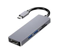 Adaptador multipuerto USB C con puerto USB 2.0 para varios tipos de dispositivos, tipo de adaptador