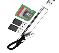 Adaptador multipuerto USB C Hub lector de tarjetas SD OTG 3.0 Micro SD tipo C para iPhone 17 16Pro Max para Apple compatible con estación de acoplamiento Samsung, cable de doble puerto, adaptador