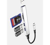 Adaptador multipuerto USB C Hub USB 3.0, lector de tarjetas SD, estación de acoplamiento para iPhone 17, 16 Pro Max, compatible con Samsung S26, MacBook tipo C, portátil, para Apple para iPad