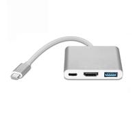 Adaptador multipuerto USB-C para USB, USB-C (USB PD), compatible con HDMI 4K