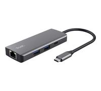 Adaptador Multipuerto USB-C Trust Dalyx 6 en 1 HDMI 4K Gigabit Ethernet