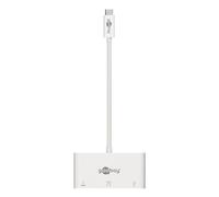 Adaptador multipuerto USB-C™ VGA, PD, blanco - amplía un dispositivo USB-C™ con un USB 3.0 y una conexión VGA