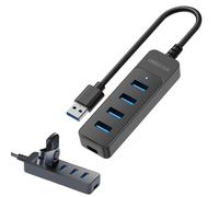 Adaptador multipuerto USB - Concentrador USB 3.0, Plug and USB 3.0, Hub USB 4 puertos |Hub USB 3.0 múltiple, de datos rápidos, alargador USB para ordenador portátil, Clav