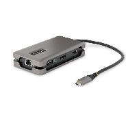 StarTech.com Adaptador Multipuertos USB-C - HDMI/DP 4K a 60Hz - Hub Ladrón USB de 3 Puertos - Power Delivery de Paso de 100W -