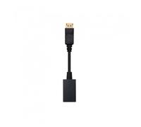 Conversor Nanocable 10.16.0502/ DisplayPort Macho - HDMI Hembra/ 15cm/ Negro