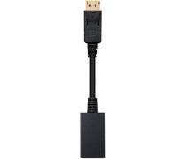 Adaptador NanoCable DisplayPort M para HDMI F 15 CM Negro