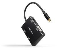 Adaptador Nanocable USB-C > HDMI + DVI/H + DP/H + VGA/H