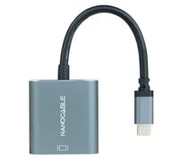 Convertidor USB-C Macho - DVI-D Hembra Gris (015m) - NANOCABLE