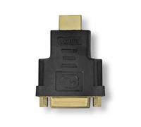 Adaptador Nedis HDMI™ | Enchufe HDMI™ | Toma DVI-D 24+1 patillas | Dorado | Recto | ABS | Antracita | 1 pieza | Embalaje con ventana
