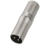 Adaptador Neutrik NA 3MM XLR Macho/XLR Macho Acabado Niquelado