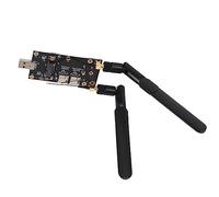 Adaptador NGFF M.2 a USB3.0 Conector de Empuje de Tarjeta de Lector de módem LTE con Ranura para Tarjeta SIM Tornillos de Antena Compatible con Conector de Empuje de Tarjeta SIM