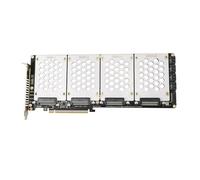 Adaptador NVMe SFF8639 de 4 puertos a PCIe X16, contactos chapados en oro para adaptador rápido de computadora y servidor, tarjeta adaptadora PCIE