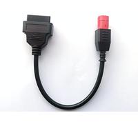 Adaptador OBD de 6 pines para motocicleta, Euro5, 6 pines, diagnóstico de motocicleta, OBD2, motocicleta, línea K, cable CAN-Bus para Yamaha Honda Suzuki Benelli, Negro