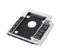 Adaptador óptica, 2nd HDD SSD Hard Drive Caddy Tray Replacement para Laptop, 12,7 mm 2,5'' Soporte Adaptador óptica bahías de Disco Duro Caddy SATA CD/DVD-ROM