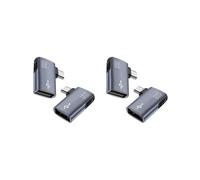 Adaptador OTG de 4 Piezas para Fire TV Stick Adaptador Micro-USB A USB OTG de Ángulo Izquierdo/Derecho de 90 Grados para Tableta de Teléfono Android