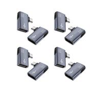 Adaptador OTG de 8 Piezas para Fire TV Stick Adaptador Micro-USB A USB OTG de Ángulo Izquierdo/Derecho de 90 Grados para Tableta de Teléfono Android