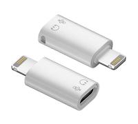 Adaptador OTG de aleación de aluminio con convertidor de conector Lightning macho de 8 pines a USB 3.1 tipo C hembra.