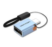 Adaptador OTG USB 3.1 Vention CUBH0/ USB Tipo-C Macho - USB Hembra/ Azul