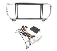 Adaptador Panel Radio para Coch 9 Pulgadas Decodificador Can-Bus para Kia para Sportage KX5 2019 Kit Panel Instalación Radio Android(Frame Cable Canbus-A)