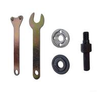 Adaptador para amoladora angular, 5 piezas para taladro | Incluye barra giratoria, junta, placa de presión, 2 llaves, metal resistente, para diferentes marcas