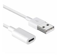 Adaptador para Apple Pencil de 1.ª generación, Conector USB Macho a Lightning Hembra, Blanco, 1 m, Cargador para lápiz óptico de iPad (2019)