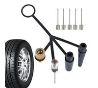 Adaptador Para Bomba De Bicicleta Accesorio Para Compresor De Aire De 4 | Adaptador De Válvula De Bicicleta Para Taller Casa Gimnasio Transporte Senderismo Grupo Ciclismo Largo