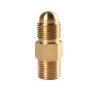 Adaptador para botella de argón a regulador de CO2, rosca de 22,8 mm, conector reductor de presión de oxígeno, adaptador de cilindro con cabeza esférica cóncava interna