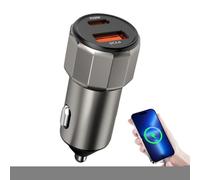 Adaptador para Cargador De Coche, Dos Puertos USB Tipo-C Power Delivery 30W Quick Charge 3.0, Cargador Automotriz, para Teléfono Móvil Tableta Camión Interior De Casa Hombres Y Mujeres