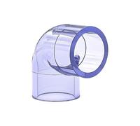 Adaptador para codos de tubería Paquete de 5 conectores de codo de UPVC de 90/45 grados, azul, diámetro interior de 16-160 mm, for tuberías de agua de pecera (DIY)(90 Degree,Inner Dia 20mm)