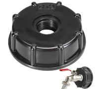 Adaptador para depósito de agua para depósito de agua, conexión de válvula de riego de jardín, conexión para depósito de agua, conexión de tubería para barriles de lluvia, de drenaje de galones