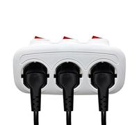 Adaptador para Enchufe Europeo - Enchufe Eléctrico,Cargador con 3 Puertos para Viajes Internacionales