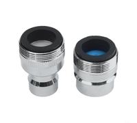 Adaptador para fregadero de lavavajillas plateado, 2 cm, 1,5 cm, tamaño | Diseño de conexión rápida, flujo de agua constante, lavado eficiente, se adapta a roscas macho hembra, acabado plateado