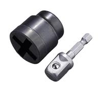 Adaptador para gato de tijera de coche - Adaptador nivelación para caravanas | Casquillo resistente para taladros, coches para taller, garaje, remolques y